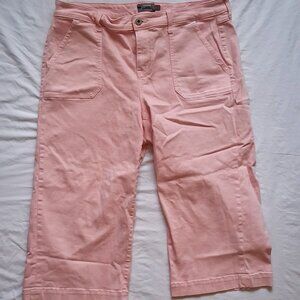 Torrid, Jeans, Light Pink, Cropped, Wide Leg, 20, Excellent